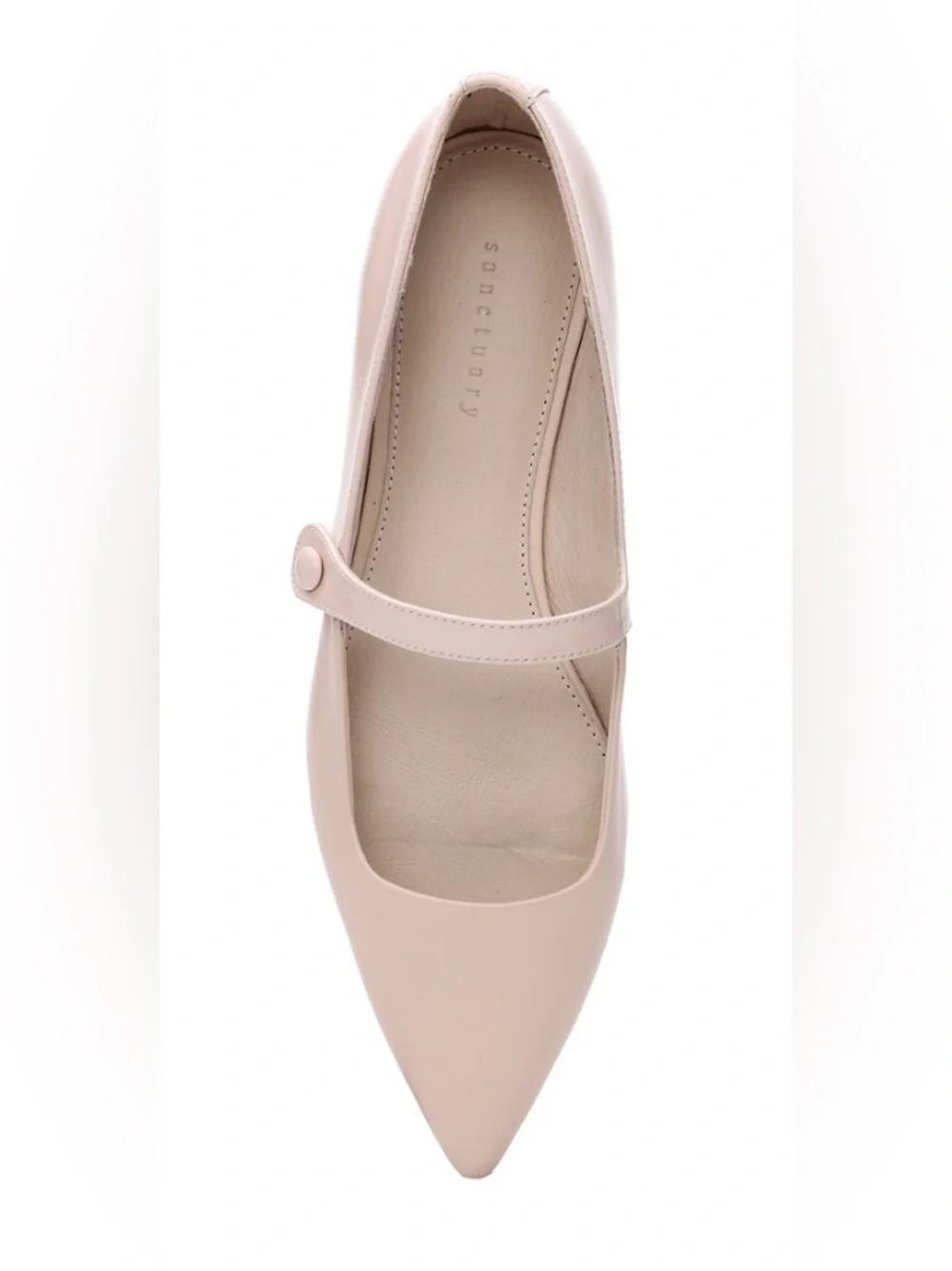 SANCTUARY Clamour Mary Jane Flats With a Pointed Toe in Coconut Cream Color. 😍